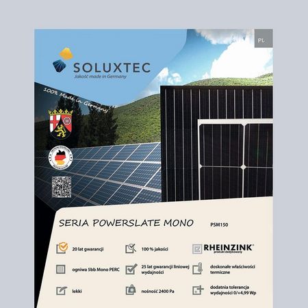 Zintegrowany z dachem system solarny RHEINZINK-PV PSM 150