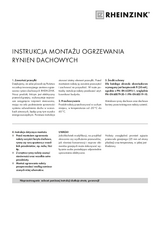 Ogrzewanie koryt i rynien dachowych