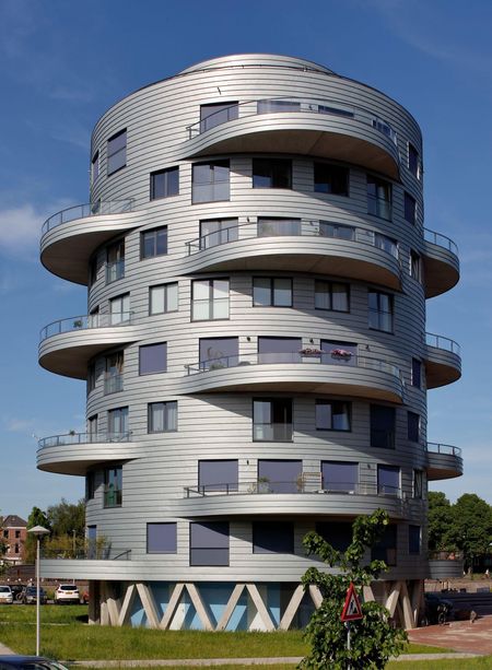 Widok wieży Meyster's Buiten w Utrecht 