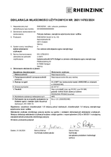 Rolki i arkusze RHEINZINK-PRISMO brushed white+ wg EN 14783
