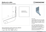 Karta techniczna maskownicy rąbka RHEINZINK