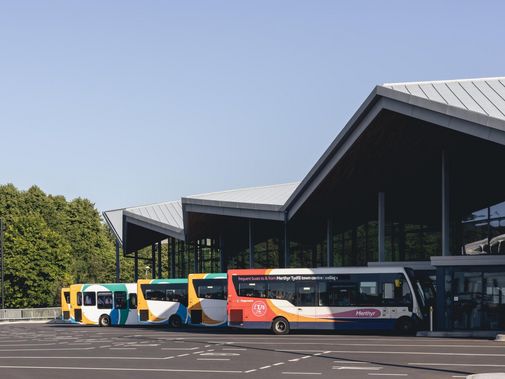 Terminal autobusowy w Walii