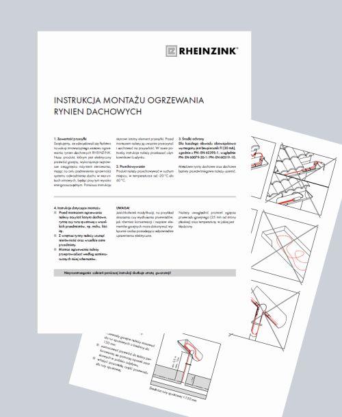 Instrukcja montażu kabla grzewczego do rynien i koryt dachowych